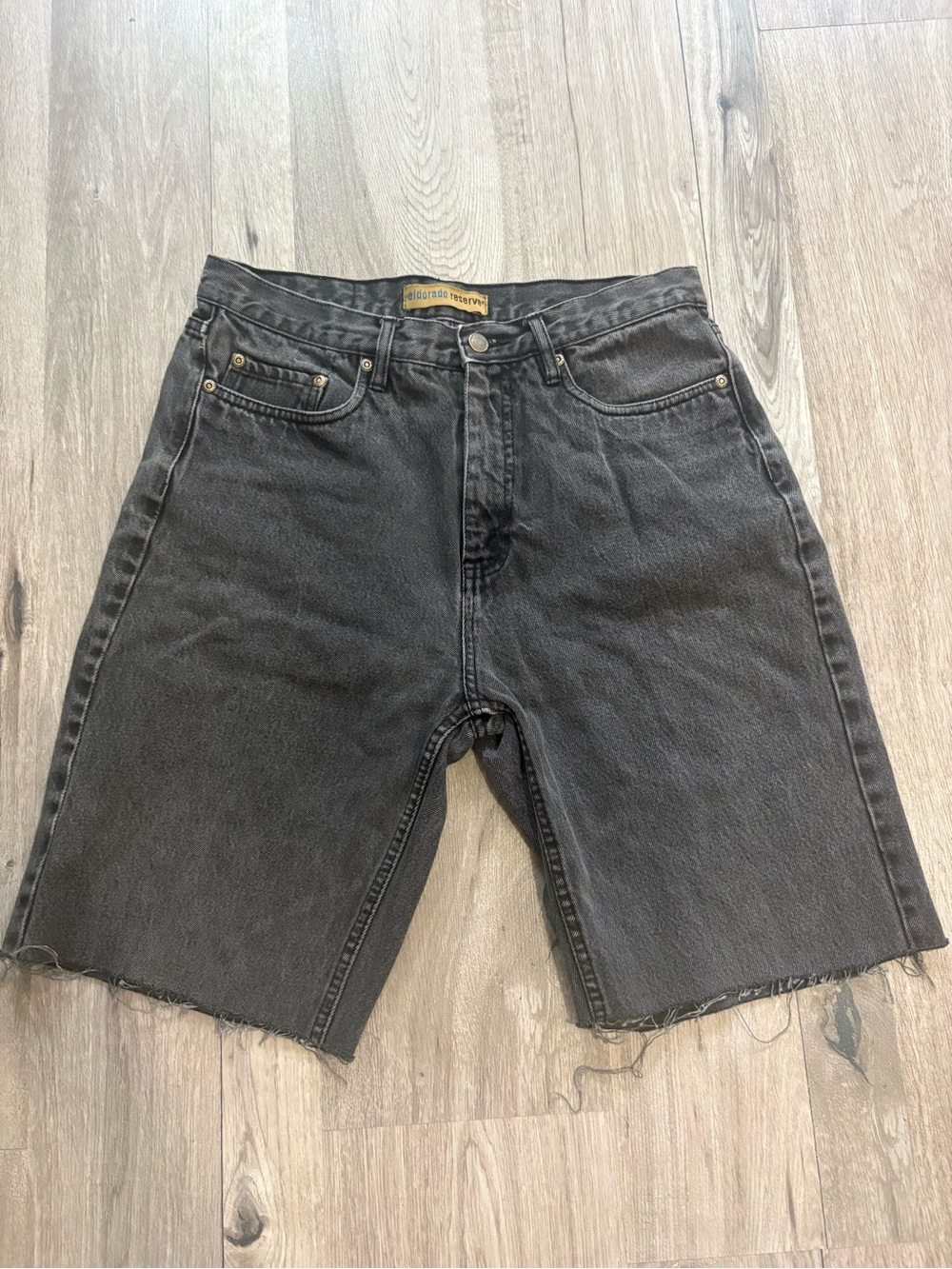 Eldorado Reserve vintage black denim cut-off shorts